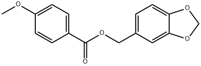 benzo[1,3]dioxol-5-ylmethyl 4-methoxybenzoate Structure