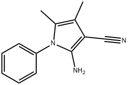 2-AMINO-4,5-DIMETHYL-1-PHENYL-1H-PYRROLE-3-CARBONITRILE 구조식 이미지