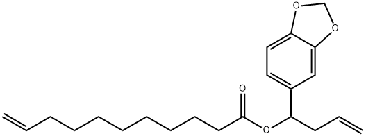 1-benzo[1,3]dioxol-5-ylbut-3-enyl undec-10-enoate Structure