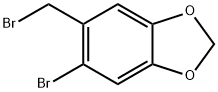 5-BROMO-6-BROMOMETHYL-1 3-BENZODIOXOLE 구조식 이미지