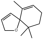 6,10,10-Trimethyl-1-oxaspiro[4.5]deca-3,6-diene Structure