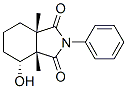 (3aS,4R,7aS)-3a,4,5,6,7,7a-Hexahydro-4-hydroxy-3a,7a-dimethyl-2-phenyl-1H-isoindole-1,3(2H)-dione Structure