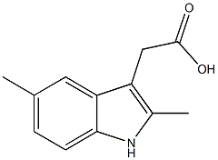 2-(2,5-dimethyl-1H-indol-3-yl)acetic acid Structure