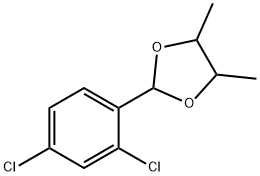 2-(2,4-디클로로페닐)-4,5-디메틸-1,3-디옥솔란 구조식 이미지
