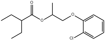 1-(2-클로로페녹시)프로판-2-일2-에틸부타노에이트 구조식 이미지