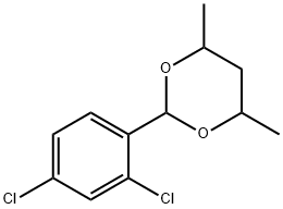 2-(2,4-dichlorophenyl)-4,6-dimethyl-1,3-dioxane Structure