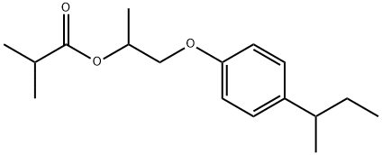 1-(4-butan-2-ylphenoxy)propan-2-yl 2-methylpropanoate 구조식 이미지