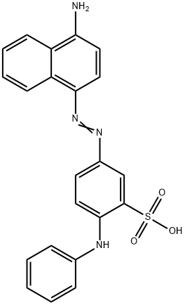 5-[(4-amino-1-naphthyl)azo]-2-anilinobenzenesulphonic acid Structure