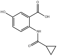 2-[(Cyclopropylcarbonyl)aMino]-5-hydroxybenzoic Acid Structure