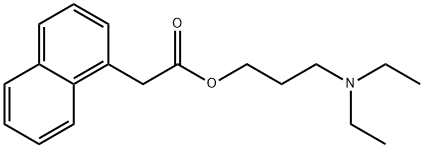 3-diethylaminopropyl 2-naphthalen-1-ylacetate Structure