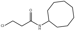 3-chloro-N-cyclooctylpropanamide Structure