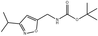 5-N-(BOC)-아미노메틸-3-이소프로필리속사졸 구조식 이미지