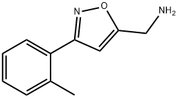C-(3-O-TOLYL-ISOXAZOL-5-YL)-메틸라민 구조식 이미지