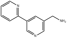 (5-(피리딘-2-일)피리딘-3-일)메탄아민 구조식 이미지