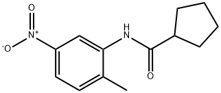 Cyclopentanecarboxamide, N-(2-methyl-5-nitrophenyl)- (9CI) Structure