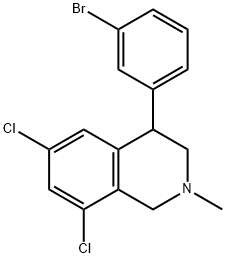 4-(3-bromophenyl)-6,8-dichloro-2-methyl-1,2,3,4-tetrahydroisoquinoline Structure