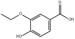3-ethoxy-4-hydroxybenzoic acid Structure