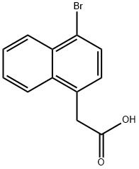 4-Bromo-1-naphthaleneacetic acid Structure
