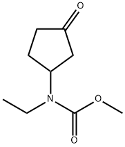 Carbamic  acid,  ethyl(3-oxocyclopentyl)-,  methyl  ester  (9CI) Structure