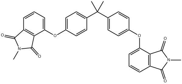 4,4'-[(1-Methylethylidene)bis(4,1-phenyleneoxy)]bis[2-methyl-1H-isoindole-1,3(2H)-dione] Structure
