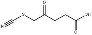 4-oxo-5-thiocyanato-pentanoic acid Structure