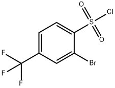 2-BROMO-4-(TRIFLUOROMETHYL)BENZENESULFONYL CHLORIDE 구조식 이미지