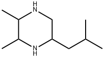 2,3-Dimethyl-5-(2-methylpropyl)piperazine Structure