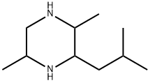 2,5-디메틸-3-(2-메틸프로필)피페라진 구조식 이미지