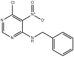 N-벤질-6-클로로-5-니트로-4-피리미딘아민 구조식 이미지