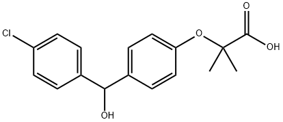 FENOFIBRIC ACID, HYDROXYMETHYL Structure