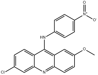 6-클로로-2-메톡시-N-(4-니트로페닐)아크리딘-9-아민 구조식 이미지