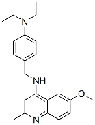 N-[(4-디에틸아미노페닐)메틸]-6-메톡시-2-메틸-퀴놀린-4-아민 구조식 이미지