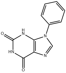 9-페닐-3,9-디하이드로-1H-퓨린-2,6-디온 구조식 이미지