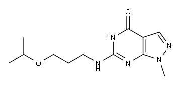 9-methyl-3-(3-propan-2-yloxypropylamino)-2,4,8,9-tetrazabicyclo[4.3.0] nona-1,3,6-trien-5-one 구조식 이미지