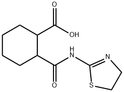 Cyclohexanecarboxylic acid, 2-[[(4,5-dihydro-2-thiazolyl)amino]carbonyl]- (9CI) Structure