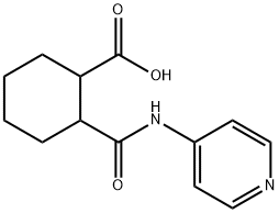 Cyclohexanecarboxylic acid, 2-[(4-pyridinylamino)carbonyl]- (9CI) Structure