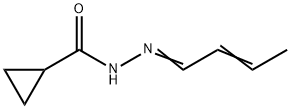 Cyclopropanecarboxylic acid, 2-butenylidenehydrazide (9CI) Structure