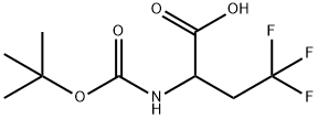 2-(tert-butoxycarbonylaMino)-4,4,4-trifluorobutanoic acid Structure