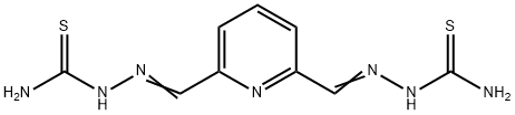 [[6-[(카바모티오일하이드라지닐리덴)메틸]피리딘-2-일]메틸리덴아미노]티오우레아 구조식 이미지