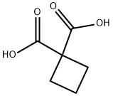 1,1-Cyclobutanedicarboxylic acid 구조식 이미지