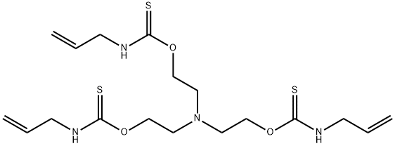 1-[2-[bis[2-(prop-2-enylthiocarbamoyloxy)ethyl]amino]ethoxy]-N-prop-2- enyl-methanethioamide 구조식 이미지