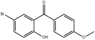 (5-브로모-2-하이드록시-페닐)-(4-메톡시페닐)메타논 구조식 이미지