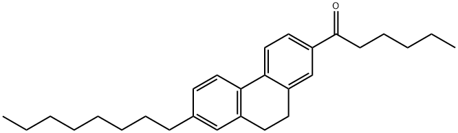 1-(9,10-dihydro-7-octyl-2-phenanthryl)hexanone Structure