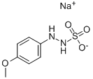 2-(4-METHOXYPHENYL)HYDRAZINESULFONIC ACID SODIUM SALT MONOHYDRATE Structure