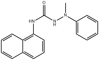 2-Methyl-N-(1-naphthyl)-2-phenylhydrazinecarboxamide Structure