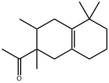 1-(1,2,3,4,5,6,7,8-octahydro-2,3,5,5-tetramethyl-2-naphthyl)ethan-1-one 구조식 이미지