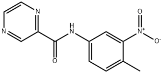 피라진카르복사미드,N-(4-메틸-3-니트로페닐)-(9CI) 구조식 이미지