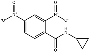 Benzamide, N-cyclopropyl-2,4-dinitro- (9CI) Structure