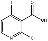 2-클로로-4-요오도-니코틴산 구조식 이미지