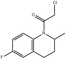 Quinoline, 1-(chloroacetyl)-6-fluoro-1,2,3,4-tetrahydro-2-methyl- (9CI) Structure